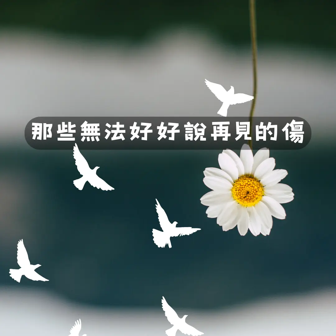 那些無法好好說再見的傷
