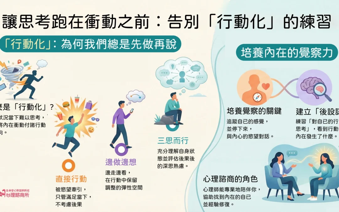 心理諮商，幫助我們讓思考跑在衝動之前：談心理學的「行動化」